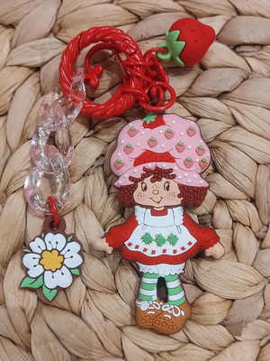 Strawberry Shortcake keychain new multicolor plastic