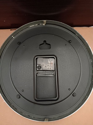 Large wall clock analog used, working