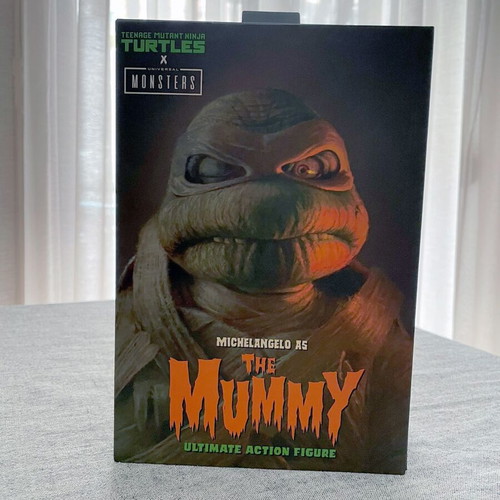 Universal Monsters x Teenage Mutant Ninja Turtles Raphael, Leonardo & Michelangelo figure set like new
