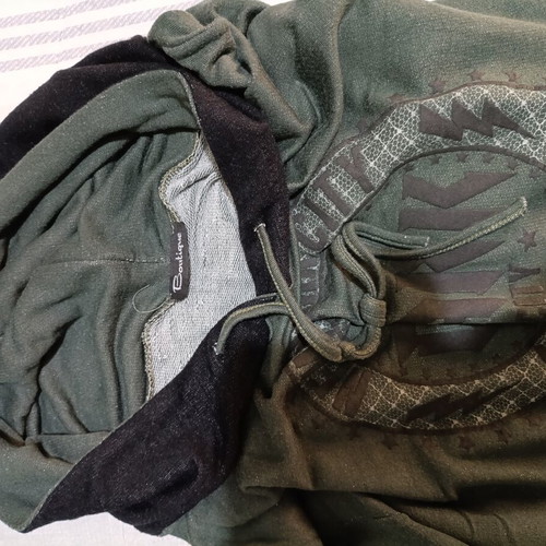 Thin cypress hoodie blouse one size like new, green