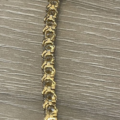 Riviera bracelet silver 925 gold plated, used, 19 cm