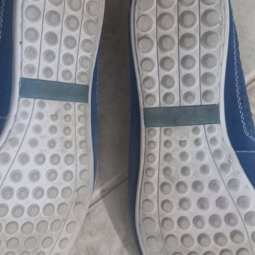 Men's loafers used, blue, size 45 shoes