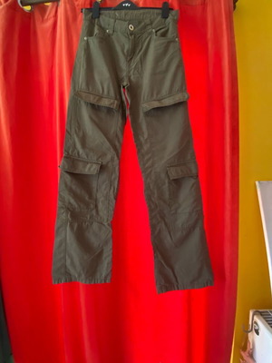 Bershka cargo pants high waist L green like new