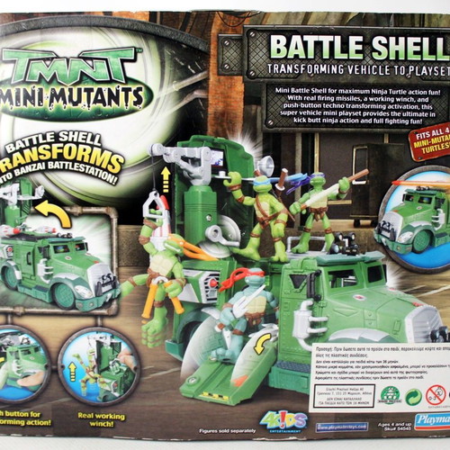 TMNT Ninja Turtles Mini Mutants Battle Shell Transforming Playset new