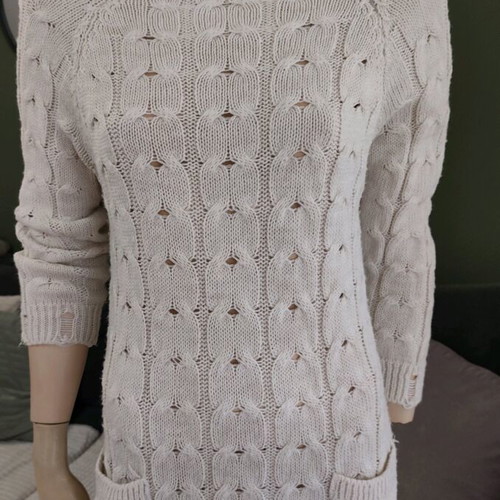 Knitted midi dress like new, beige, Casual Attitude, size L