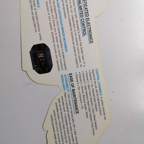 Clay Paky Golden Scan 3 HMI 1200 robotic professional used