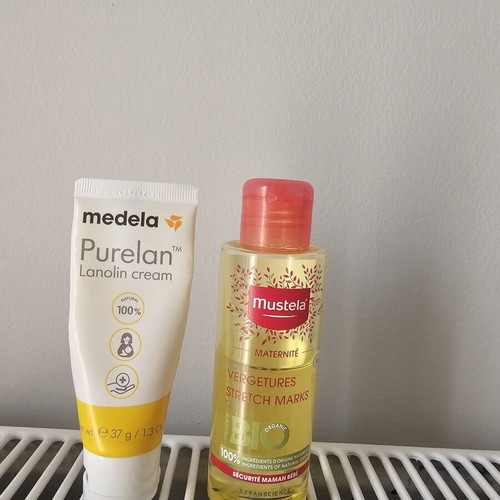 Medela Purelan Lanolin Cream and Mustela Stretch Marks Oil