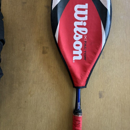 Wilson squash racket used with cover