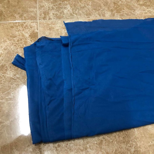 Blue lightweight elastic lining fabric used