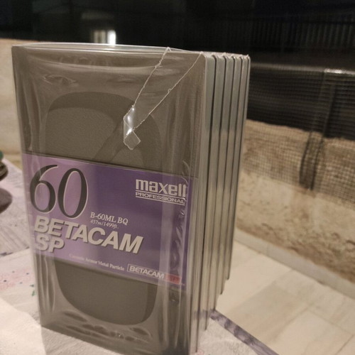 Maxell 60 Min B-60ML BQ Digital SP Betacam Video Cassette 5 Pack new sealed