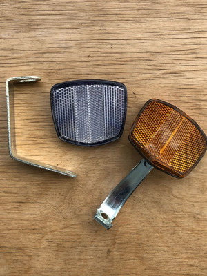 Αντανακλαστικά ποδηλάτου μπρος-πίσω με βάσεις καινούργια