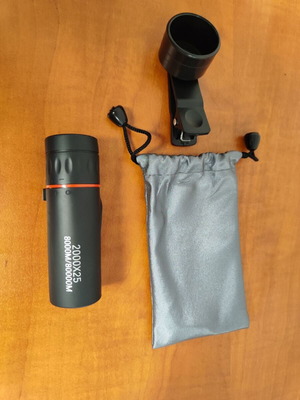 2000*25 HD Monocular Telescope for Mobile Camera like new