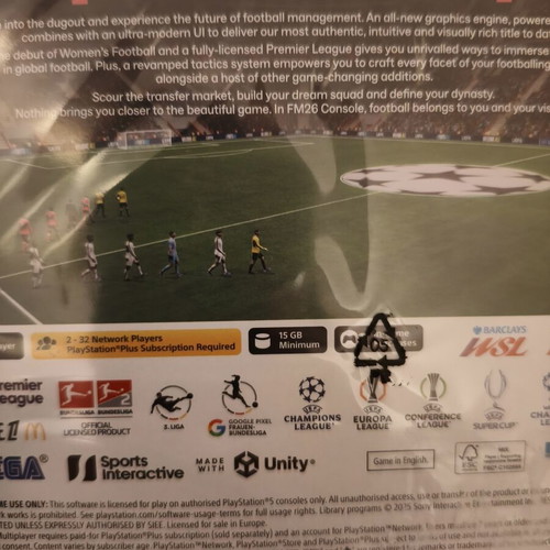 Football Manager 2026 new, factory sealed for PlayStation 5