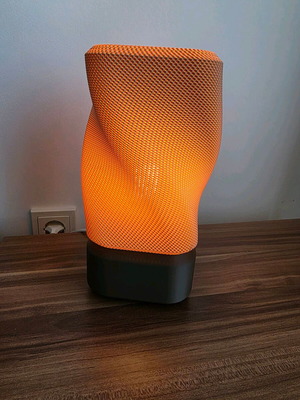 Indoor lamp 3D printed from PLA plastic new