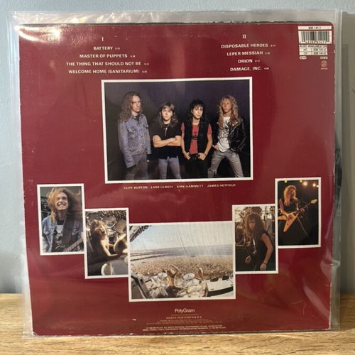 Metallica Master of Puppets vinyl record used, metal genre