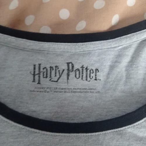 Harry Potter T-shirt used, size XL, black and gray