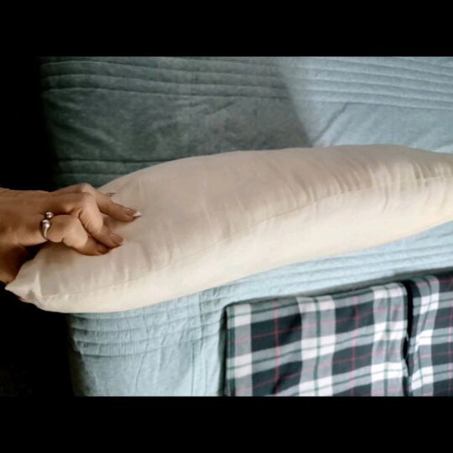 Hard sleep pillow used with free pillowcase gift