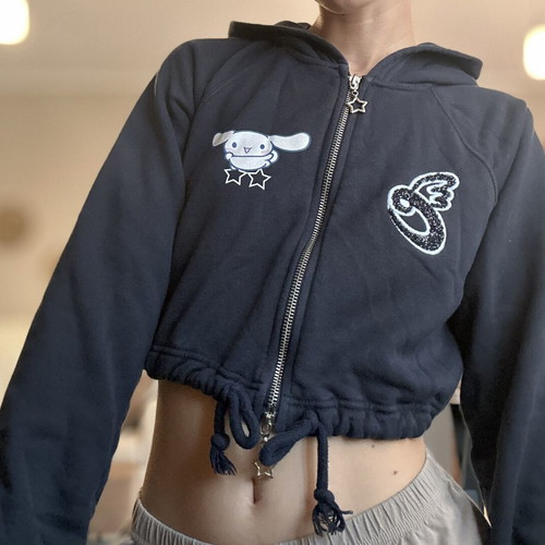 Bershka dark blue zipped jacket like new, size XS
