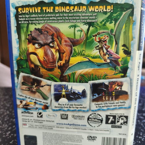 PlayStation 2 Ice Age 3 Dawn of the Dinosaurs game used with manual