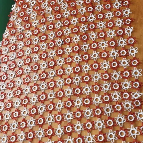 Handmade tablecloth with beads like new