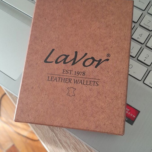 Levor 1978 Leather Wallet New, Orange
