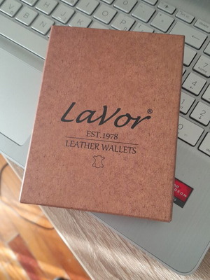 Levor 1978 Leather Wallet New, Orange