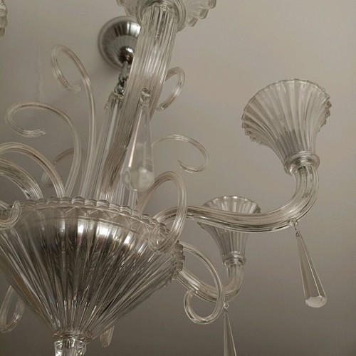 Ideal Lux chandeliers set of 2 made of hand-blown glass like new