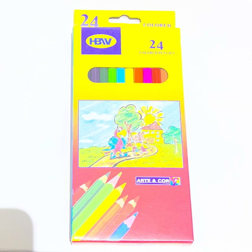 HBW 24 colored pencils set, new in packaging