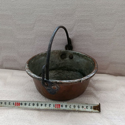 Copper jug used, very old in good condition