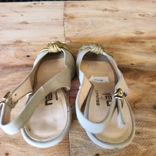 Nak women's pumps like new, elegant beige, size 36.5