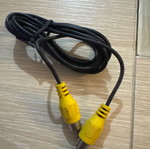 RCA cable single used yellow