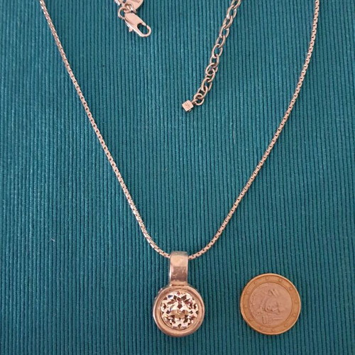 Dyrberg/Kern necklace authentic used with Swarovski crystal silver