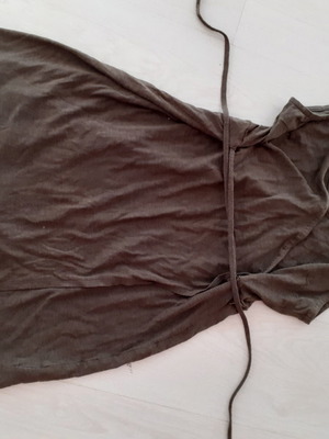 H&M dress used, khaki, medium size with waist cord