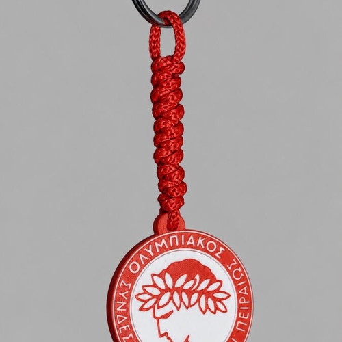 Olympiacos keychain, handmade, premium quality