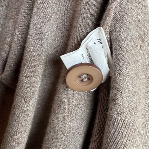 Porta Fortuna long cardigan S/M like new, beige brown