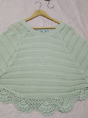 Attrattivo knitted blouse used, beige, size L