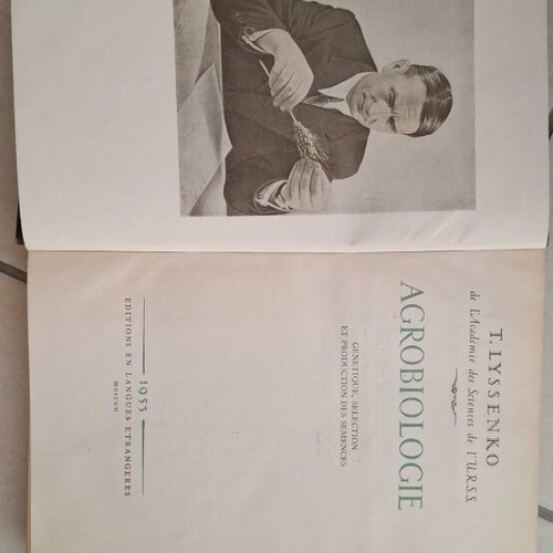 Agrobiologie by T. Lyssenko 1955 Soviet collectible book like new