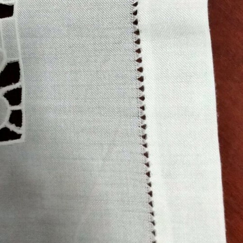 Set of 2 cotton cutwork table linens new