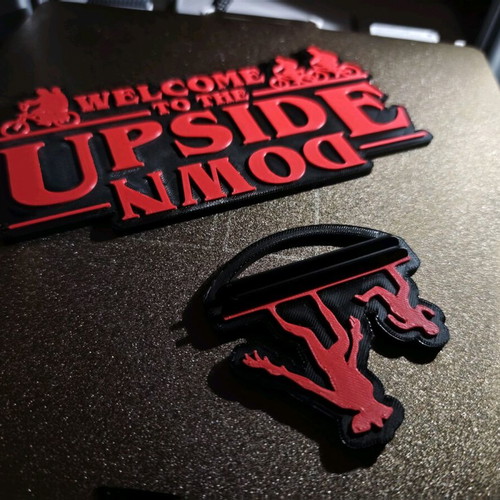 Stranger Things Welcome to the Upside Down 3D Printed Decorative Piece new