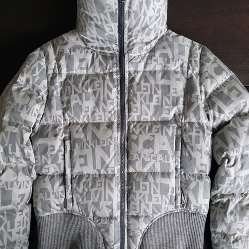 Calvin Klein Jeans Puffer like new, gray silver, size L