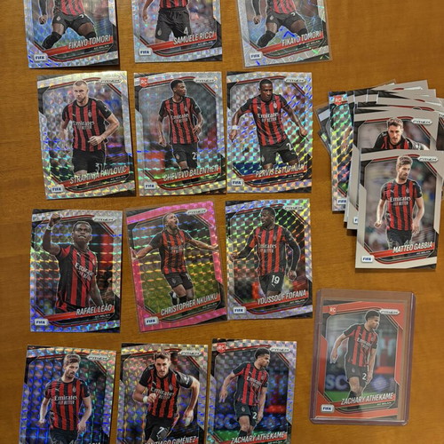 AC Milan lot with Zachary Athekame RC /149 Red Refractor like new