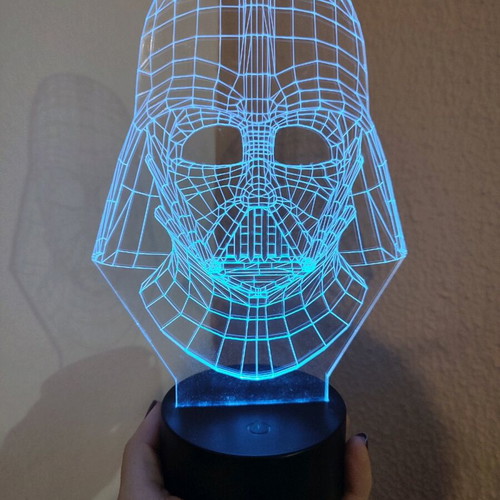 Darth Vader table lamp custom made like new
