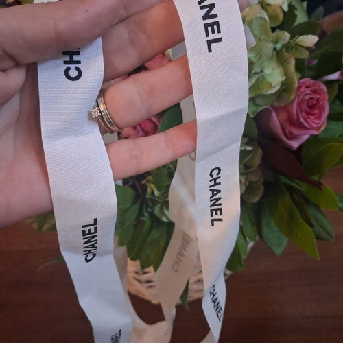 Chanel ribbon authentic new 156 cm