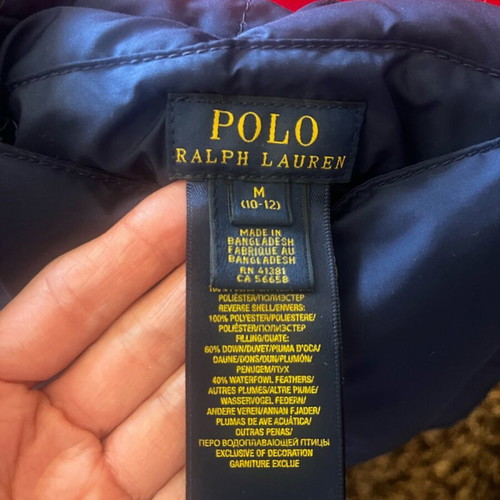 Polo Ralph Lauren sleeveless kids vest like new, reversible, blue and red