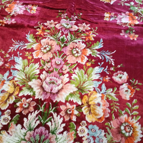 Velvet vintage blanket like new 160 x 200