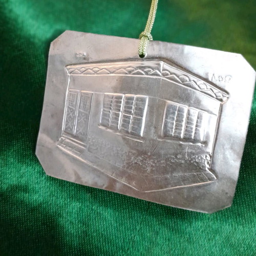Silver amulet 925 used, house talisman