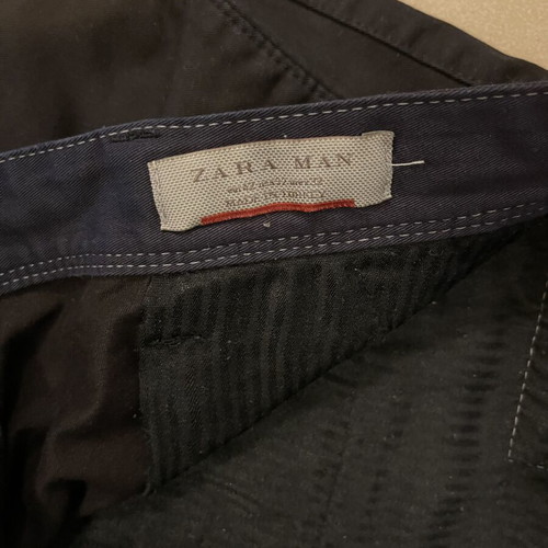Zara men's pants black XL like new