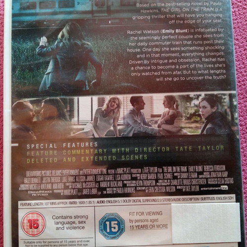 The Girl on the Train DVD like new, action adventure