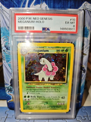 Meganium NG 10 PSA 6 Pokemon card