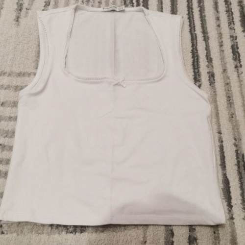 Stradivarius White T-Shirt M Like New